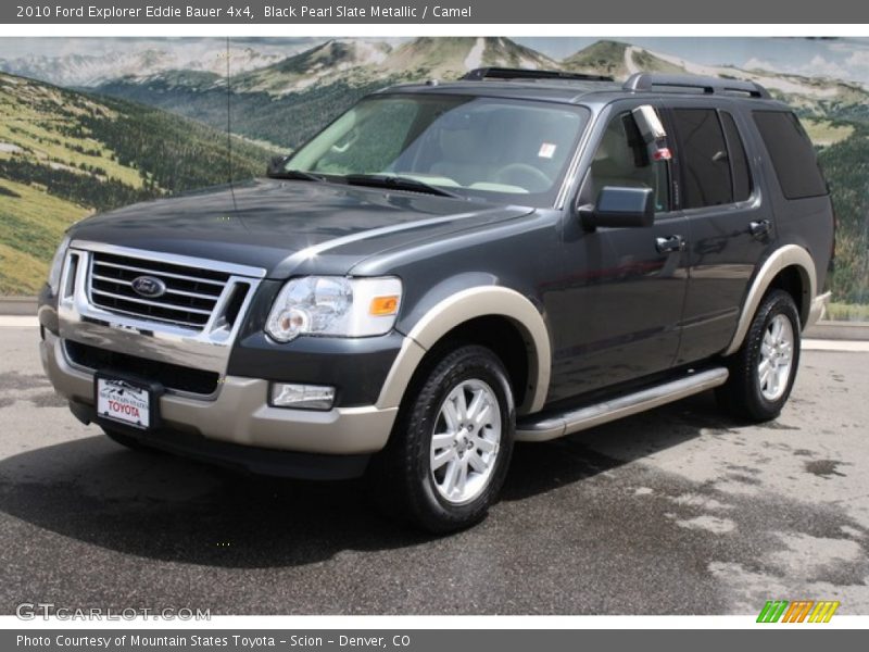 Black Pearl Slate Metallic / Camel 2010 Ford Explorer Eddie Bauer 4x4