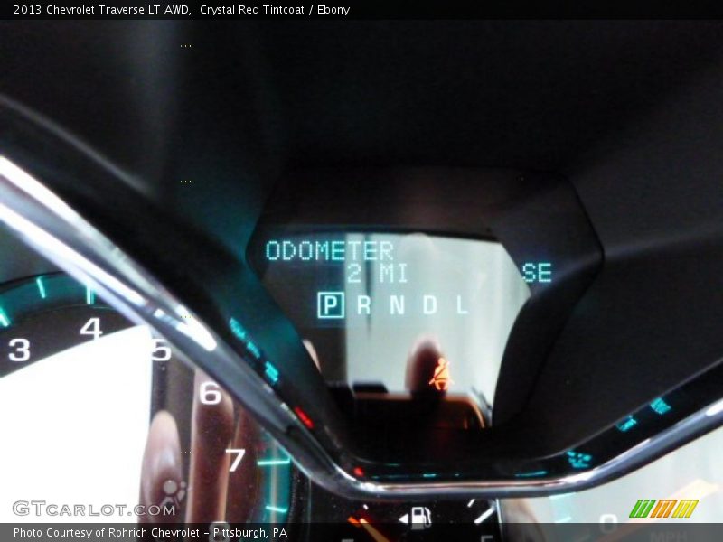 Crystal Red Tintcoat / Ebony 2013 Chevrolet Traverse LT AWD