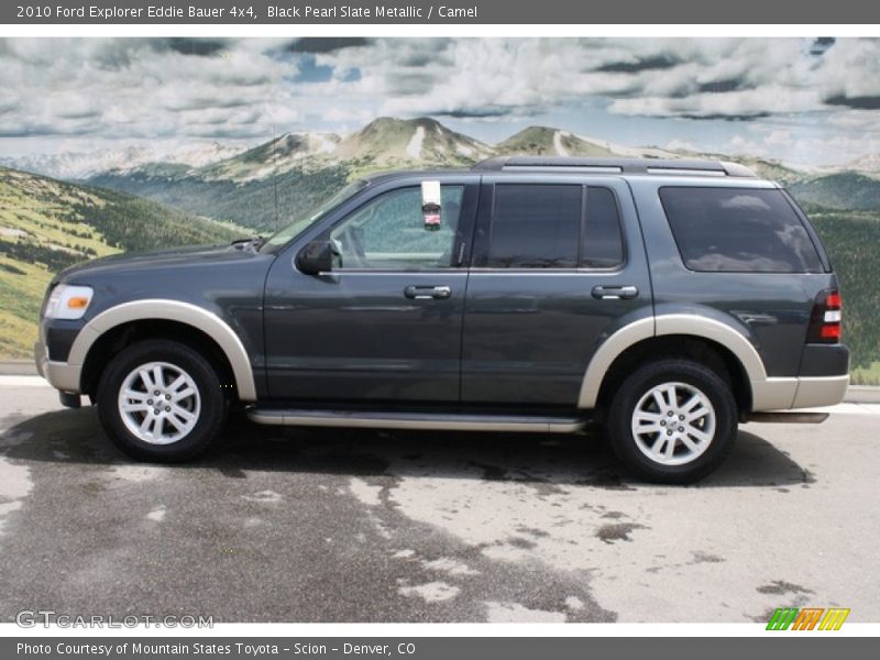 Black Pearl Slate Metallic / Camel 2010 Ford Explorer Eddie Bauer 4x4