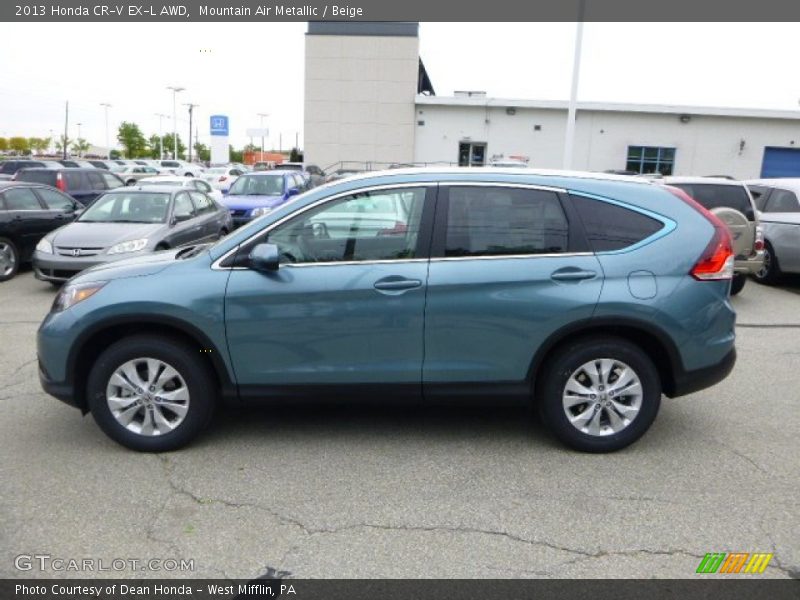 Mountain Air Metallic / Beige 2013 Honda CR-V EX-L AWD