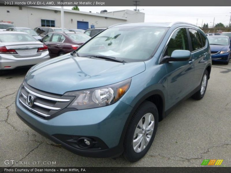 Mountain Air Metallic / Beige 2013 Honda CR-V EX-L AWD