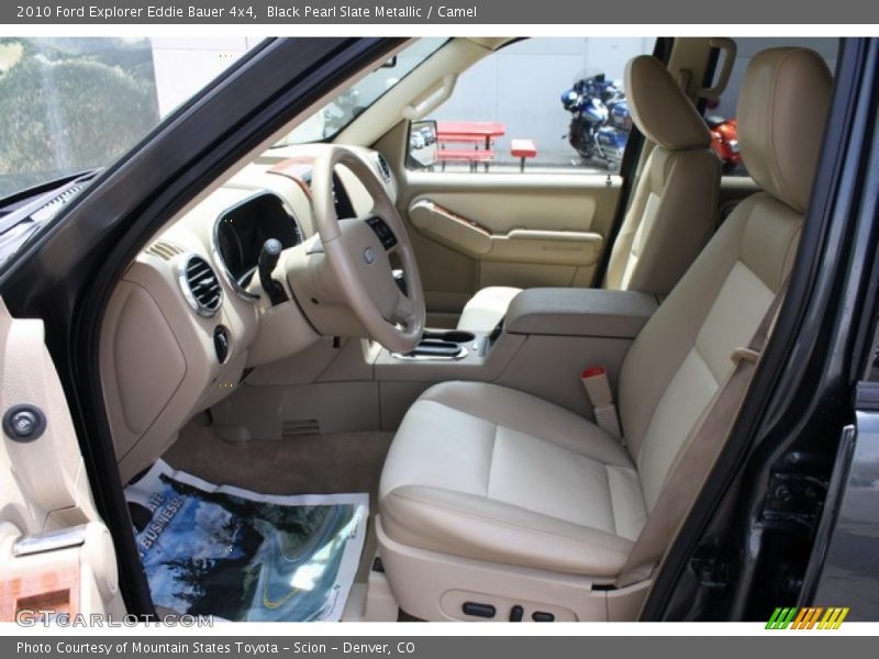 Black Pearl Slate Metallic / Camel 2010 Ford Explorer Eddie Bauer 4x4