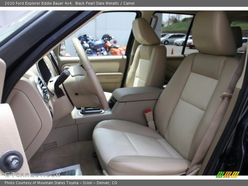 Black Pearl Slate Metallic / Camel 2010 Ford Explorer Eddie Bauer 4x4