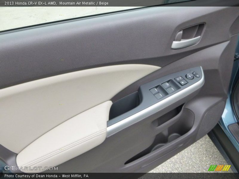 Mountain Air Metallic / Beige 2013 Honda CR-V EX-L AWD