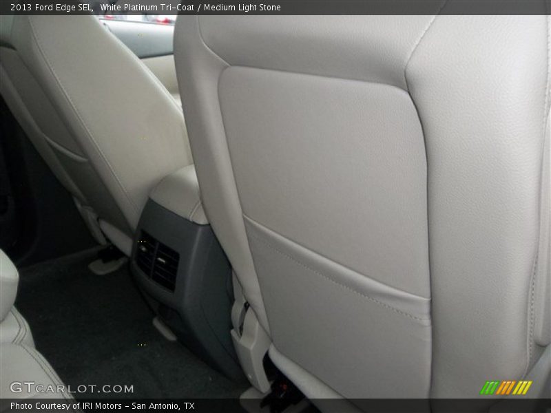 White Platinum Tri-Coat / Medium Light Stone 2013 Ford Edge SEL