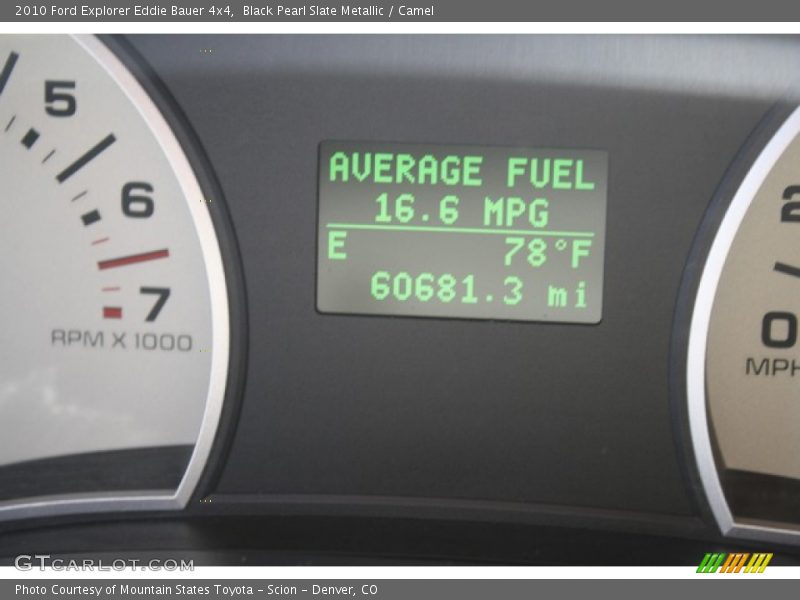 Black Pearl Slate Metallic / Camel 2010 Ford Explorer Eddie Bauer 4x4