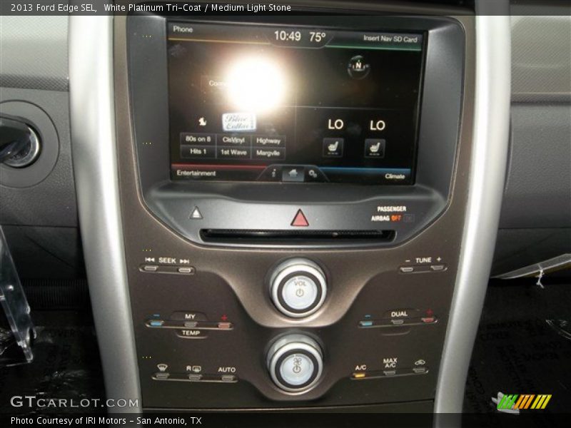 White Platinum Tri-Coat / Medium Light Stone 2013 Ford Edge SEL