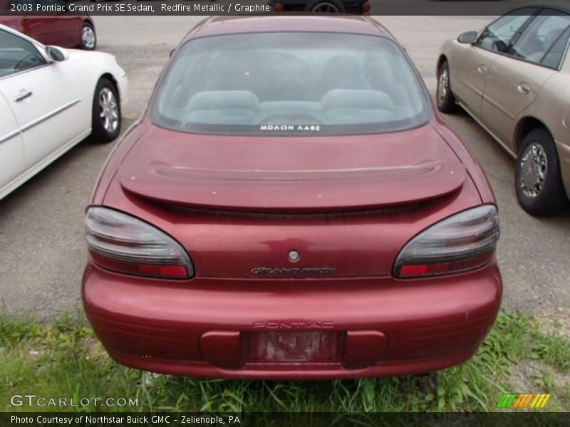 Redfire Metallic / Graphite 2003 Pontiac Grand Prix SE Sedan