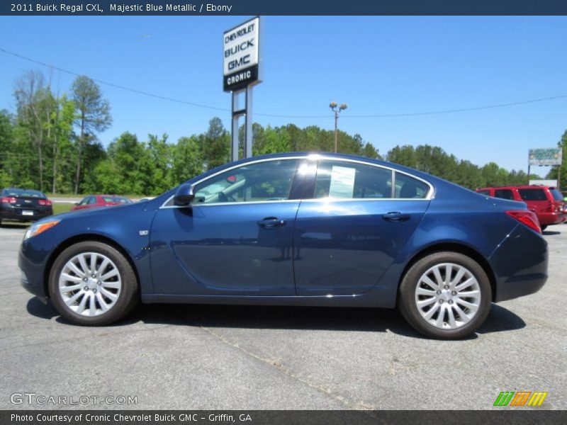 Majestic Blue Metallic / Ebony 2011 Buick Regal CXL