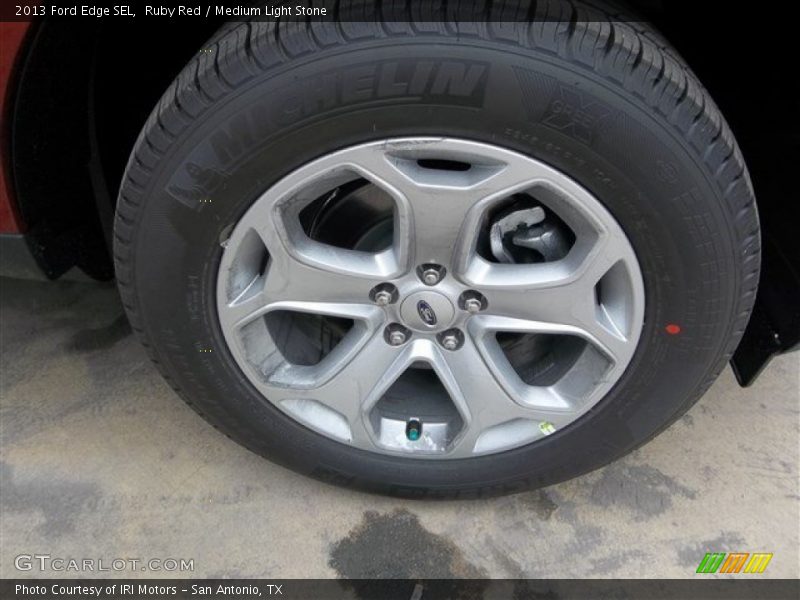 Ruby Red / Medium Light Stone 2013 Ford Edge SEL