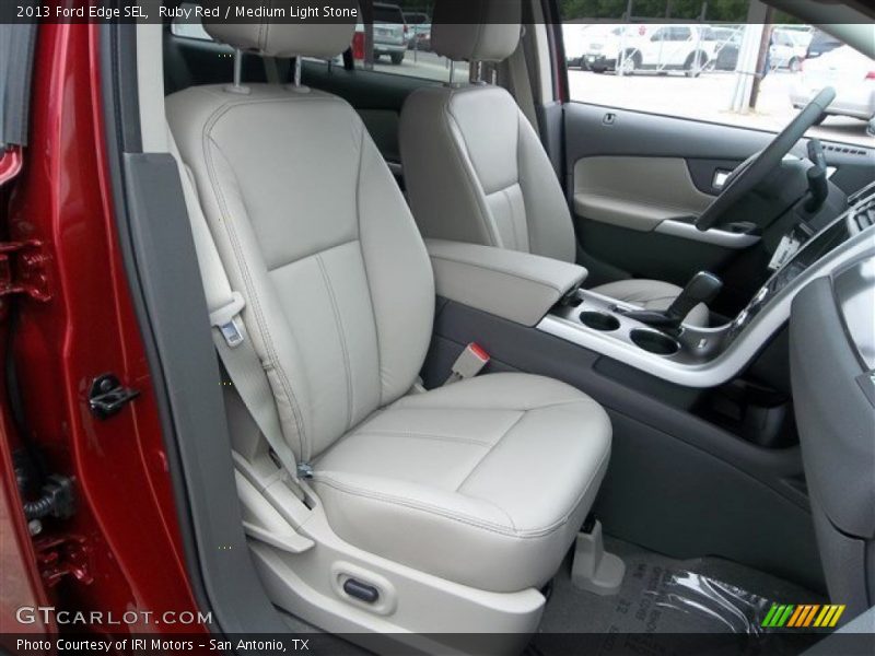 Ruby Red / Medium Light Stone 2013 Ford Edge SEL