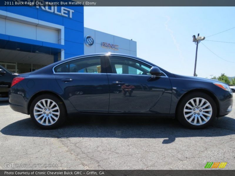 Majestic Blue Metallic / Ebony 2011 Buick Regal CXL