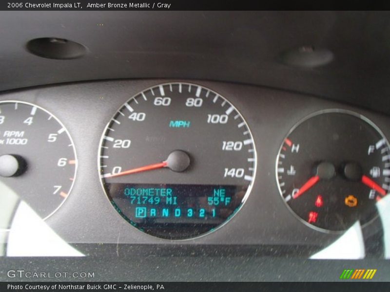 Amber Bronze Metallic / Gray 2006 Chevrolet Impala LT