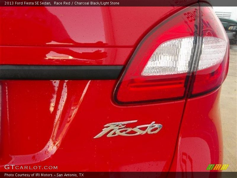 Race Red / Charcoal Black/Light Stone 2013 Ford Fiesta SE Sedan