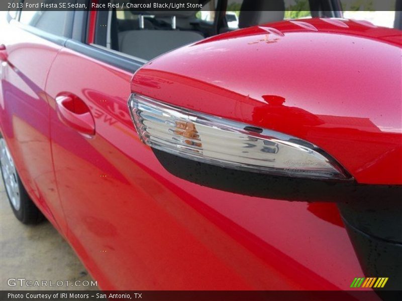 Race Red / Charcoal Black/Light Stone 2013 Ford Fiesta SE Sedan