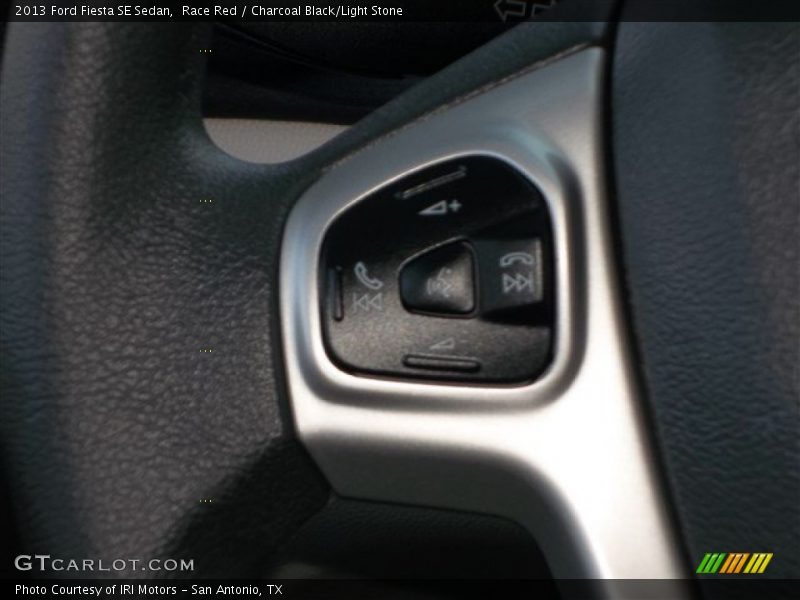 Race Red / Charcoal Black/Light Stone 2013 Ford Fiesta SE Sedan