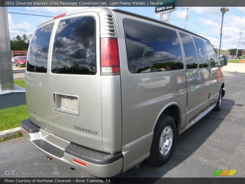 Light Pewter Metallic / Neutral 2001 Chevrolet Express 1500 Passenger Conversion Van