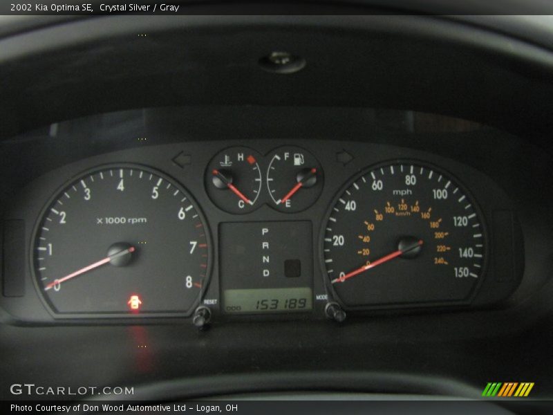  2002 Optima SE SE Gauges
