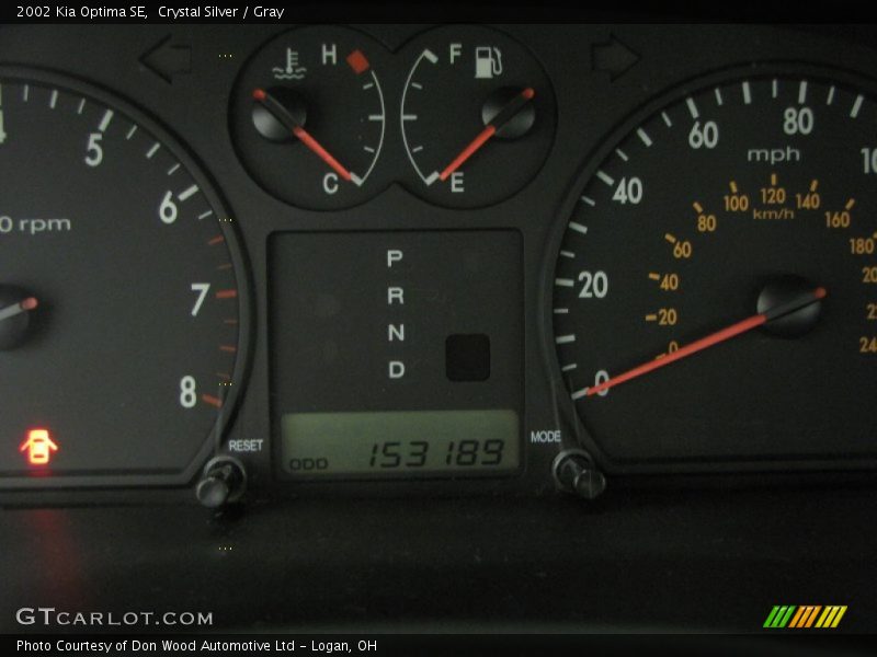 Crystal Silver / Gray 2002 Kia Optima SE