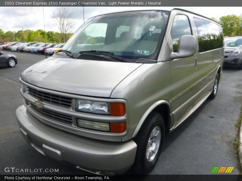 Light Pewter Metallic / Neutral 2001 Chevrolet Express 1500 Passenger Conversion Van