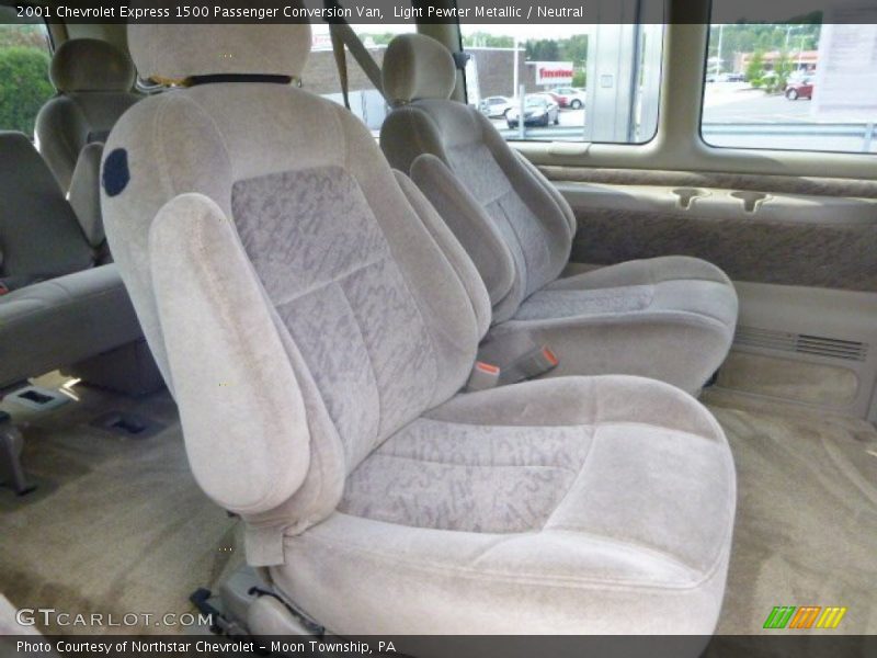 Light Pewter Metallic / Neutral 2001 Chevrolet Express 1500 Passenger Conversion Van