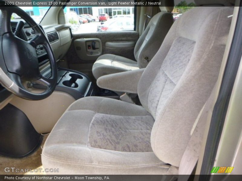 Light Pewter Metallic / Neutral 2001 Chevrolet Express 1500 Passenger Conversion Van
