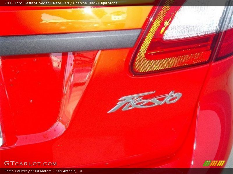 Race Red / Charcoal Black/Light Stone 2013 Ford Fiesta SE Sedan