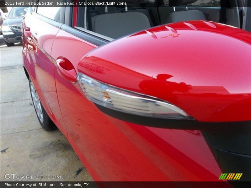 Race Red / Charcoal Black/Light Stone 2013 Ford Fiesta SE Sedan