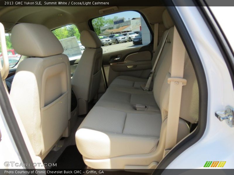 Summit White / Cocoa/Light Cashmere 2013 GMC Yukon SLE