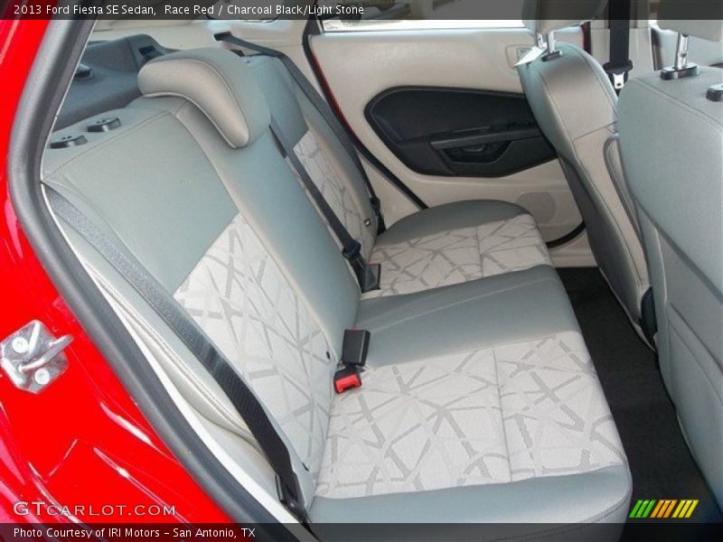 Race Red / Charcoal Black/Light Stone 2013 Ford Fiesta SE Sedan