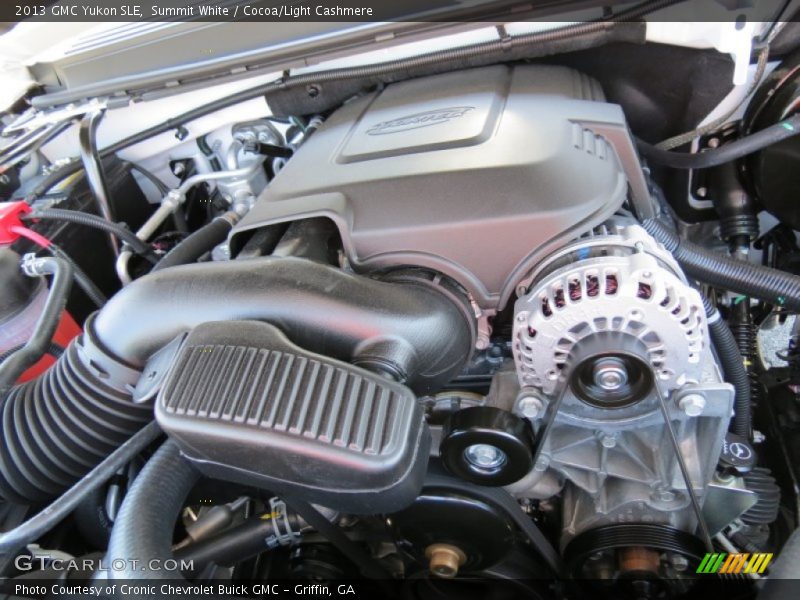 Summit White / Cocoa/Light Cashmere 2013 GMC Yukon SLE