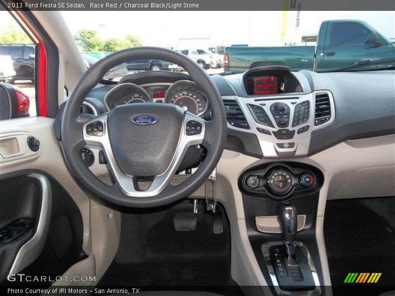 Race Red / Charcoal Black/Light Stone 2013 Ford Fiesta SE Sedan