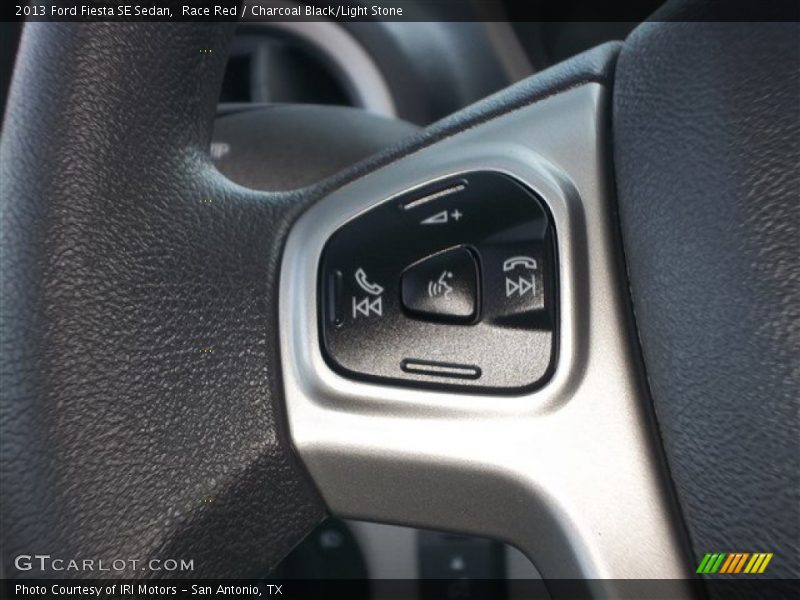 Race Red / Charcoal Black/Light Stone 2013 Ford Fiesta SE Sedan