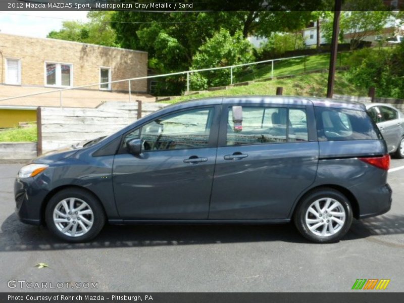 Metropolitan Gray Metallic / Sand 2012 Mazda MAZDA5 Sport