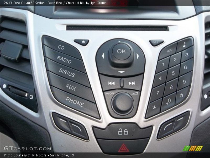 Race Red / Charcoal Black/Light Stone 2013 Ford Fiesta SE Sedan