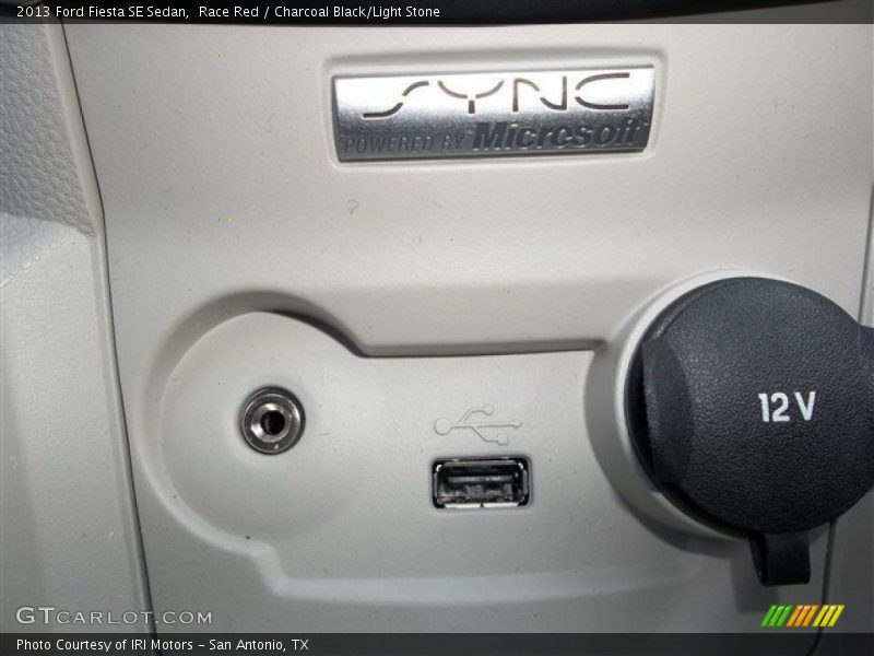 Race Red / Charcoal Black/Light Stone 2013 Ford Fiesta SE Sedan