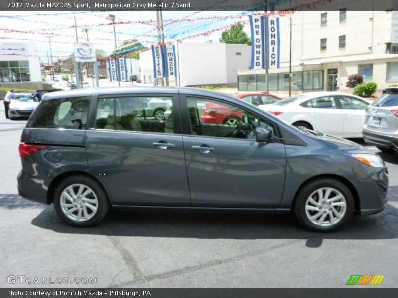 Metropolitan Gray Metallic / Sand 2012 Mazda MAZDA5 Sport