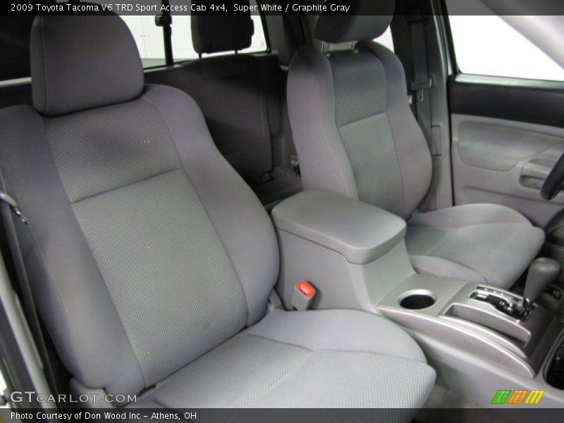 Super White / Graphite Gray 2009 Toyota Tacoma V6 TRD Sport Access Cab 4x4
