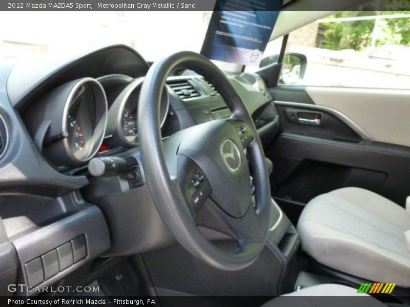 Metropolitan Gray Metallic / Sand 2012 Mazda MAZDA5 Sport