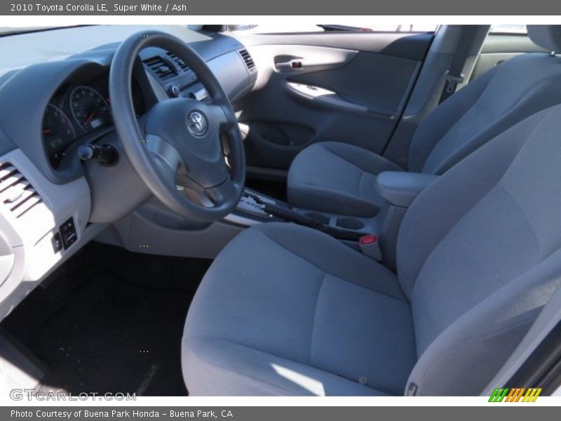 Super White / Ash 2010 Toyota Corolla LE