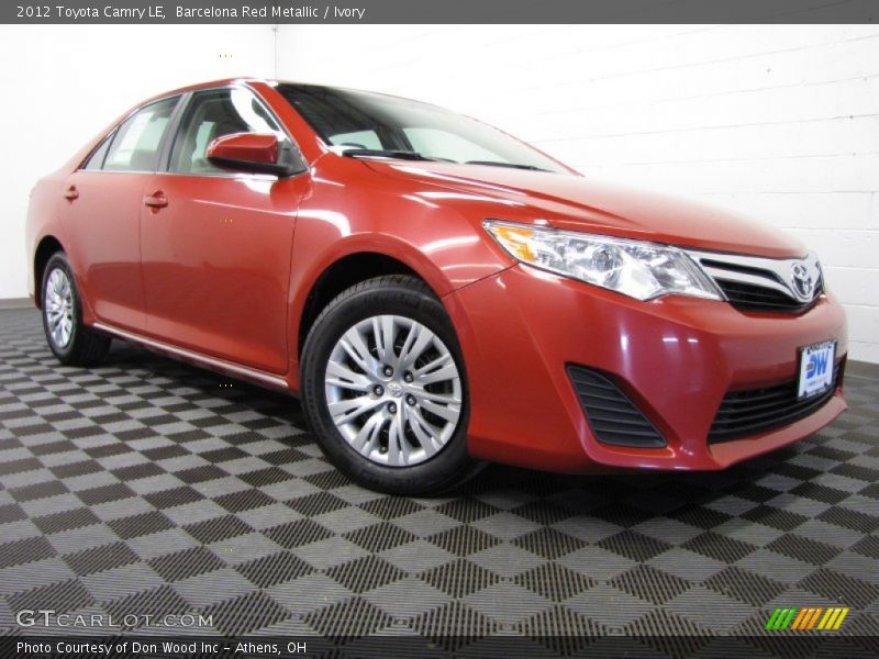 Barcelona Red Metallic / Ivory 2012 Toyota Camry LE