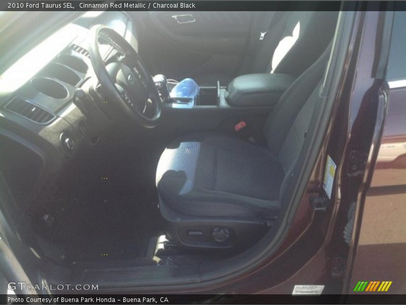 Cinnamon Red Metallic / Charcoal Black 2010 Ford Taurus SEL