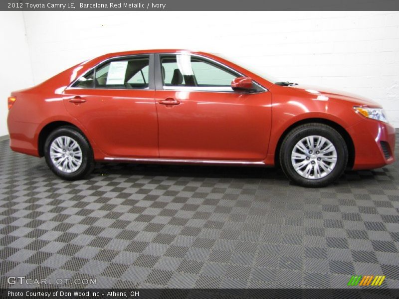 Barcelona Red Metallic / Ivory 2012 Toyota Camry LE