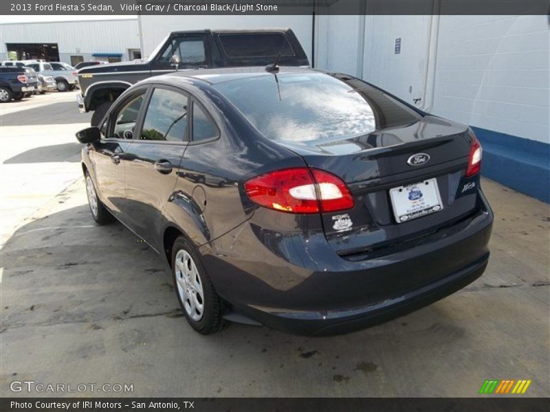 Violet Gray / Charcoal Black/Light Stone 2013 Ford Fiesta S Sedan