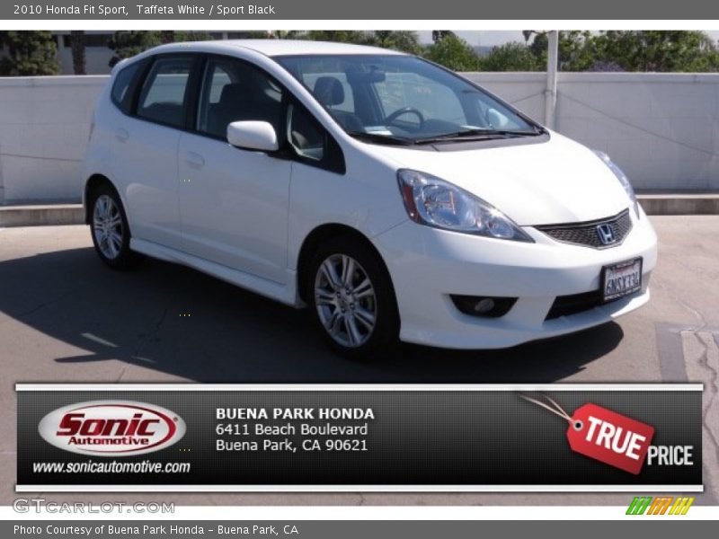 Taffeta White / Sport Black 2010 Honda Fit Sport