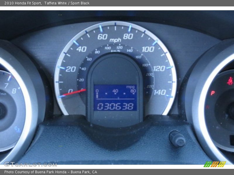 Taffeta White / Sport Black 2010 Honda Fit Sport