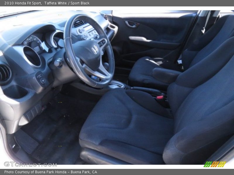 Taffeta White / Sport Black 2010 Honda Fit Sport