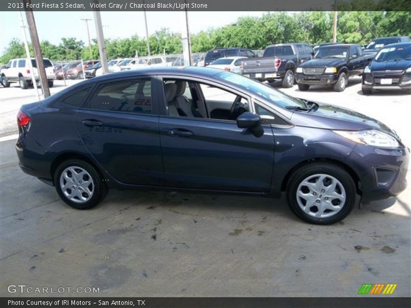 Violet Gray / Charcoal Black/Light Stone 2013 Ford Fiesta S Sedan