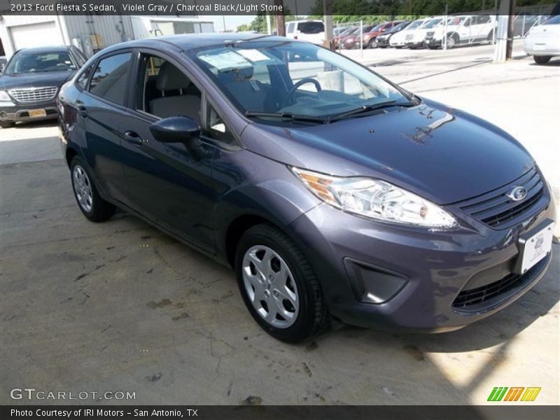 Violet Gray / Charcoal Black/Light Stone 2013 Ford Fiesta S Sedan