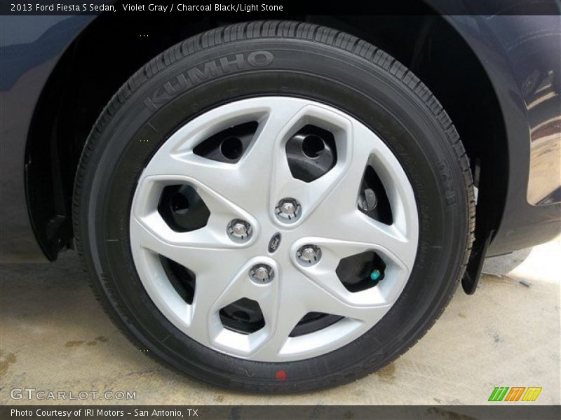 Violet Gray / Charcoal Black/Light Stone 2013 Ford Fiesta S Sedan